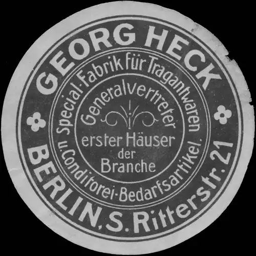 Georg Heck Konditorei-Bedarf