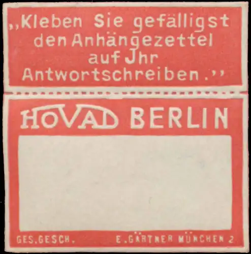 Hovad Transport-Versicherung