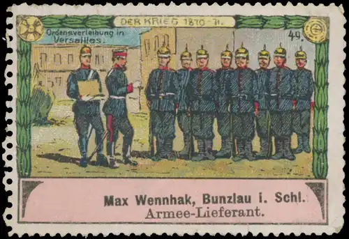 Ordensverleihung in Versailles