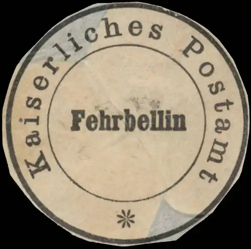 K. Postamt Fehrbellin