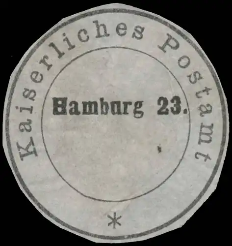 K. Postamt Hamburg 23
