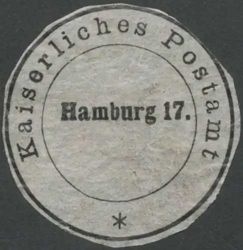 K. Postamt Hamburg 17