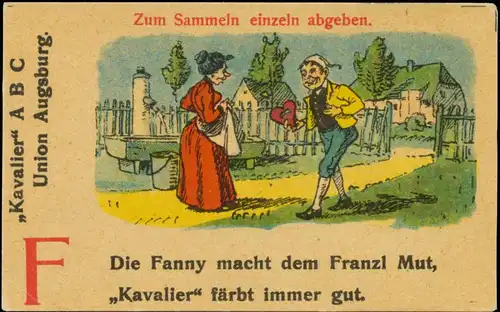 Die Fanny macht dem Franzl Mut, Kavalier fÃ¤rbt immer gut