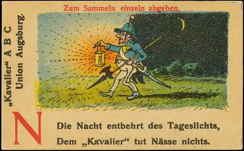 Die Nacht entbehrt des Tageslichts, dem Kavalier tut NÃ¤sse nichts