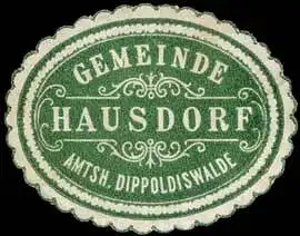 Gemeinde Hausdorf - Amtshauptmannschaft Dippoldiswalde
