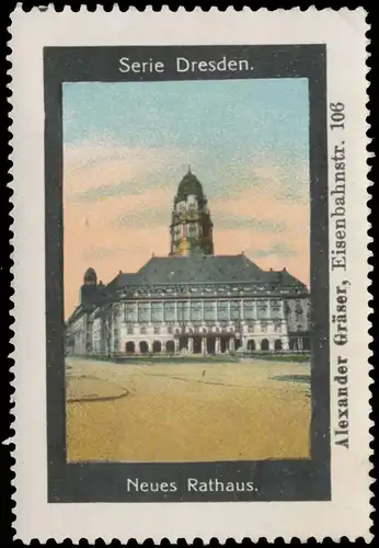 Neues Rathaus von Dresden