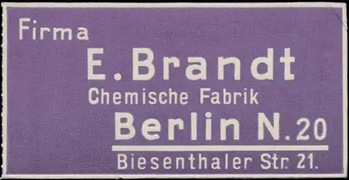 Chemische Fabrik E. Brandt