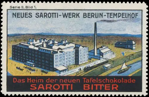 Fabrikansicht neues Sarotti-Werk Berlin-Tempelhof