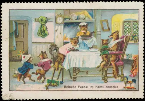 Reineke Fuchs im Familienkreise