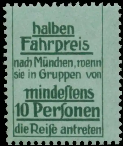 halben Fahrpreis