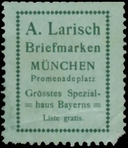 Briefmarken A. Larisch