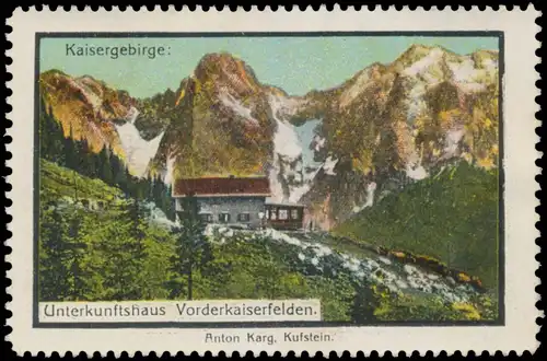 Unterkunftshaus Vorderkaiserfelden im Kaisergebirge