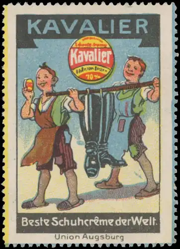 Schuster mit geputzten Stiefel