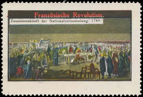 Zusammenkunft der Nationalversammlung 1789