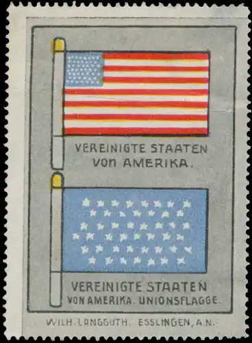 Vereinigte Staaten von Amerika USA Flagge