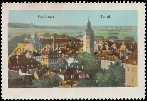 Total Ansicht von Ansbach