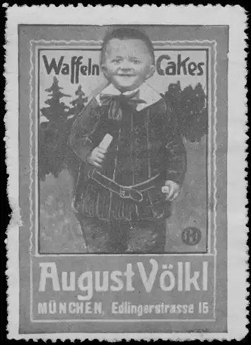 Kind mit Waffeln Cakes