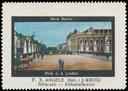 Blick nach den Linden in Berlin