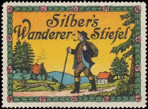 Silbers Wanderer-Stiefel