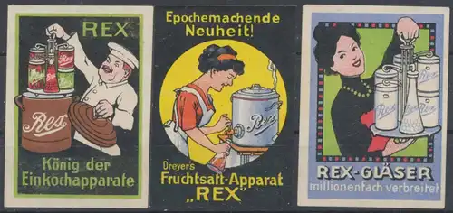 Rex Gläser & Einkochapparat Sammlung