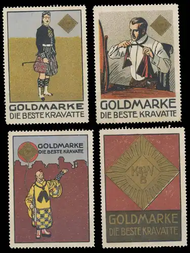 Goldmarke Kravatte Sammlung