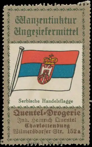 Serbische Handelsflagge