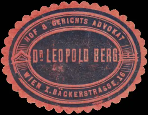 Hof- und Gerichts-Advokat Dr. Leopold Berg