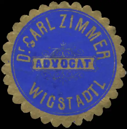Advokat Dr. Carl Zimmer