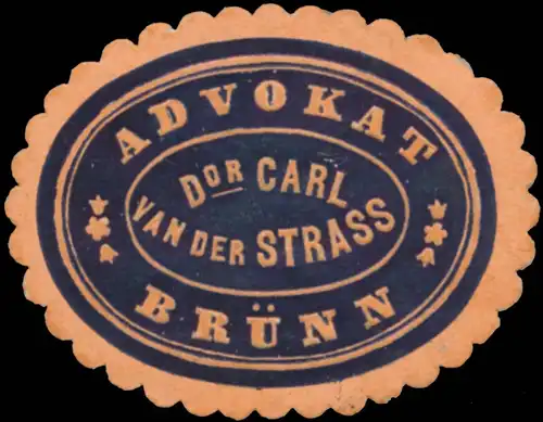 Advokat Dr. Carl von der Strass