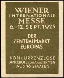 Wiener Internationale Messe 1925