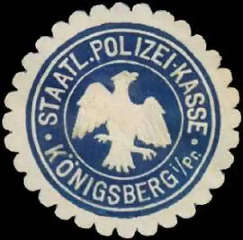 Staatl. Polizei-Kasse Königsberg/Preußen