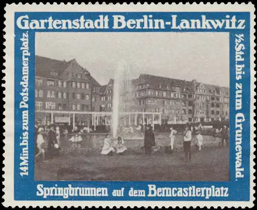 Springbrunnen auf dem Berncastlerplatz
