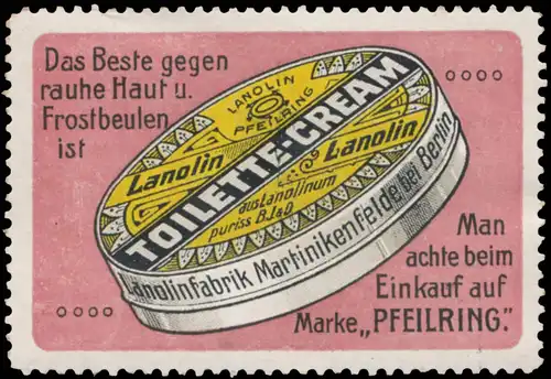 Das Beste gegen rauhe Haut Lanolin Toilette-Cream