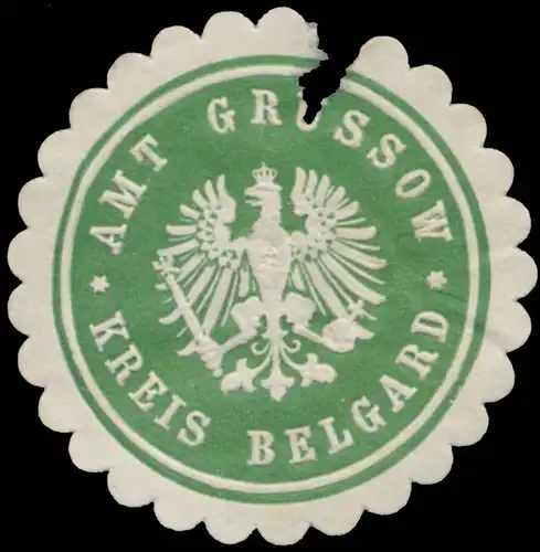 Amt Grussow Kreis Belgard/Pommern
