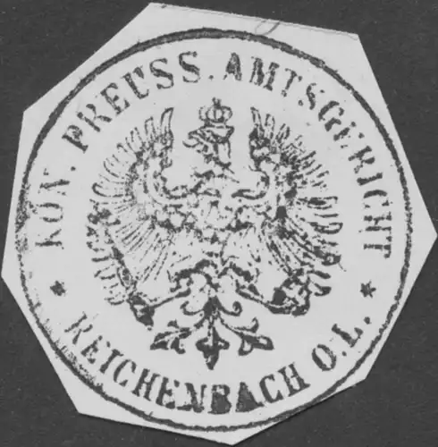 K.Pr. Amtsgericht Reichenbach Oberlausitz