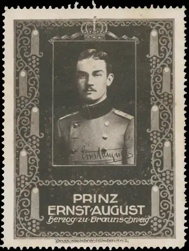 Prinz Ernst August Herzog zu Braunschweig