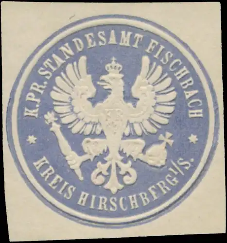 K.Pr. Standesamt Fischbach Kreis Hirschberg/Schlesien