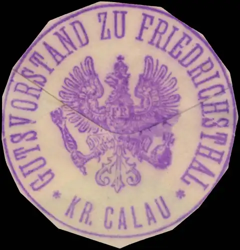 Gutsvorstand zu Friedrichsthal Kreis Calau