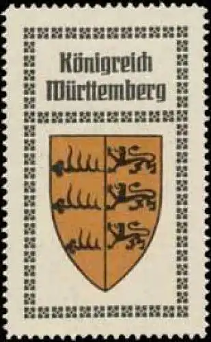 Königreich Württemberg Wappen