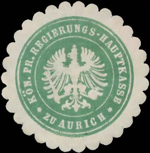 K.Pr. Rgierungs-Hauptkasse zu Aurich