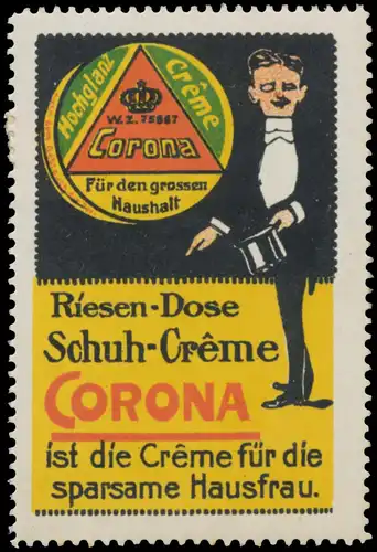 Riesen-Dose Schuh-Creme Corona