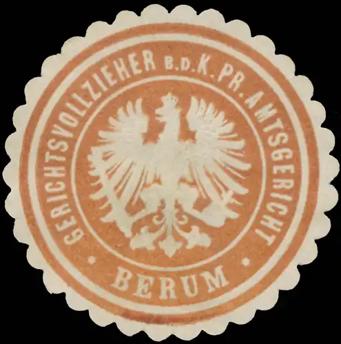 Gerichtsvollzieher b.d. K.Pr. Amtsgericht Berum