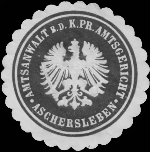 Amtsanwalt b.d. K.Pr. Amtsgericht Aschersleben