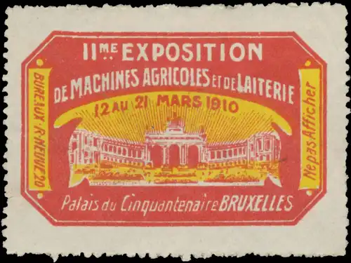 II. Exposition de Machines Agricoles et de Laiterie