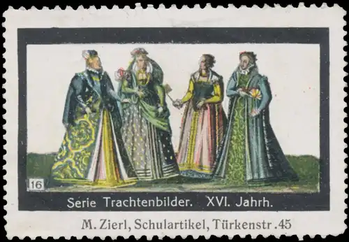 Tracht XVI. Jahrhundert Bild 16