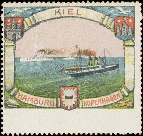 Reederei von Hamburg - Kopenhagen