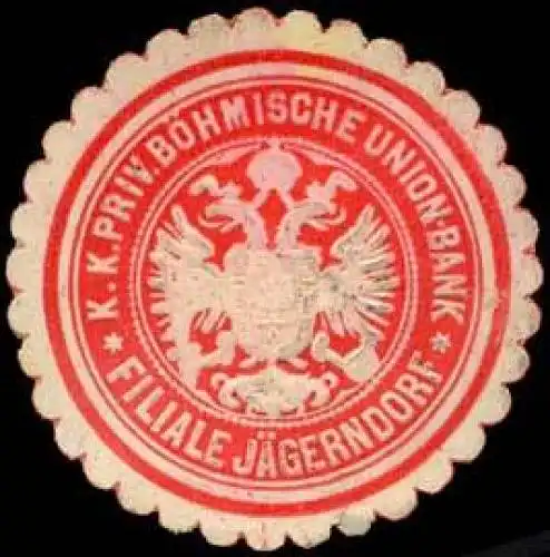 K.K. Priv. Böhmische Union-Bank-Filiale Jägerndorf