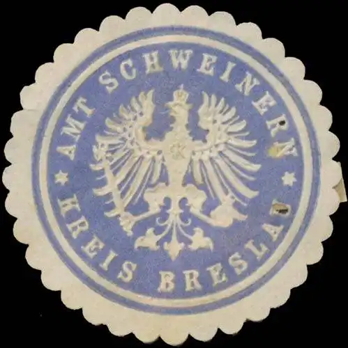 Amt Schweinern Kreis Breslau/Schlesien