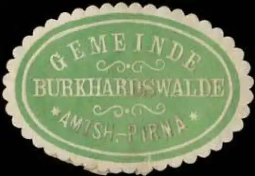 Gemeinde Burkhardswalde Amtsh. Pirna