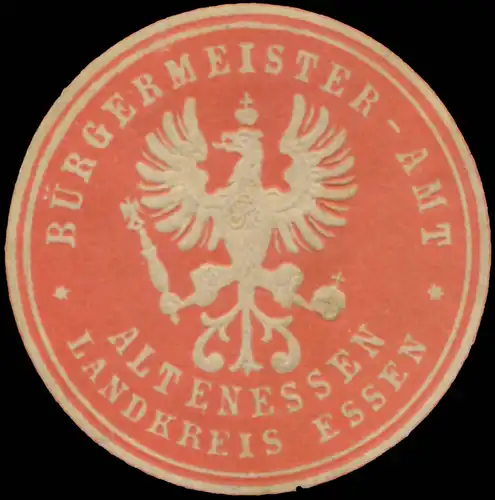 BÃ¼rgermeister-Amt Altenessen Landkreis Essen